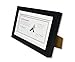 Golden State Art, 5x10 Wood Frame for 4x9 Business License Certificate with White Mat & Table-top Display, Black