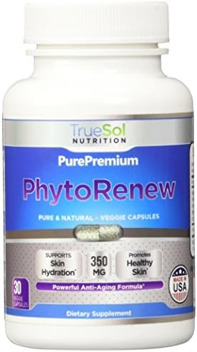 True Sol Phytoceramides Capsules - Skin Vitamins - Wrinkle Reduction - Skin Hydration - 100% Pure and Natural - Prevent Aging - No Botox - 30 Capsules