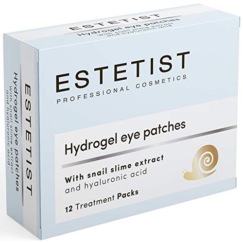 Estetist Under Eye Patches Eye Mask for Puffy Eyes, Dark Circles and Under Eye Bags Treatment With Hyaluronic Acid and Snail Slime Extract