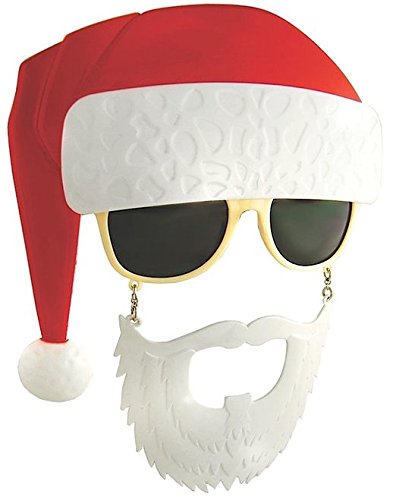 Sunstaches Santa Claus Sunglasses Cosume Mask