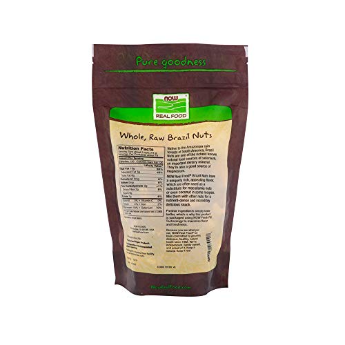 NOW Foods, Brazil Nuts, Whole, Raw and Unsalted, Source of Selenim and Magnesium, 12Ounce