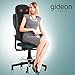 Gideon Luxury Six-Program Fully Customizable Back and Neck Massaging Cushion with Heat/Shiatsu Deep Kneading, Rolling and Vibrating – Massage Sitting Area, Full Back and Neck