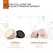 HOPEMATE Makeup Sponge, Pack of 2, Latex-Free Beauty Sponge Blender for Foundations, Powders & Creams, Flawless Coverage of Comestics (apricot)