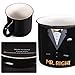 ROSA&ROSE Novelty Coffee Mugs Ceramer Mug Set of 2 Porcelain Cup Coffee Mugs Couple 12oz- Unique Gifts Set and Wedding For Bride (Mr &Mrs)