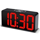 DreamSky Compact Digital Alarm Clock with USB Port for Charging