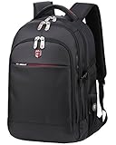 SWISS RUIGOR ICON 92 Backpack (Black) with water repellent materials