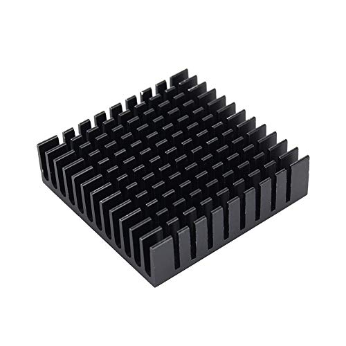 Wal front Aluminum Heat Sink Heatsink Cooling Fins Router CPU IC Black 40 × 40 × 11 MM