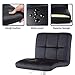 Bar Stools Barstools Set of 4 Kitchen Stools Height Adjustable PU Leather Swivel Stools Bar Chairs Black