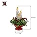 TOUCH DOWN Acrylic Glitter LED Candle Decoration,Battery Operated Flameless Candles for Seasonal & Festival Celebration,1 Pack