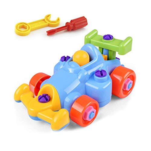 Kids Disassembly Assembly Puzzle Go Kart Toy with Screwdriver Children Early Learning Building Block DIY Educational Toys 1 Set Superiorâ€'Quality and Creative