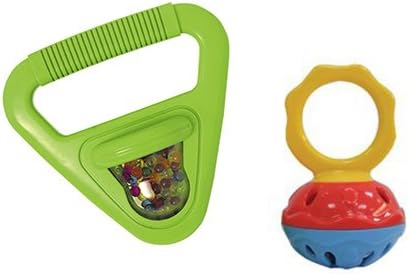 Toddler Music Toys, Rhythm &amp; Fine Motor Skills Toys - Hohner Musical Shapes (Triangle) + Mini Cage Bell Set