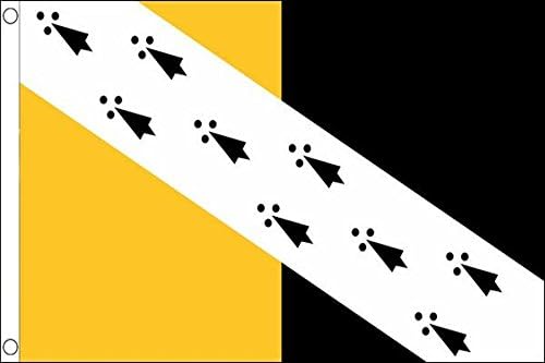 AZ FLAG, Norfolk County New Flag, 3x5 Ft, 100D Polyester County Of Norfolk, England Banner with Two Metal Grommets
