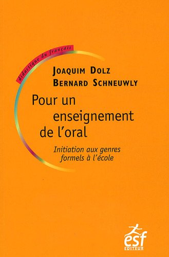 Pour un enseignement de l'oral