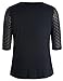 Chicwe Women's Stretch Plus Size Dot Mesh Jumper Top Blouse 1X-4X