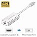 Amiroko USB-C to Mini DisplayPort Adapter, USB 3.1 Type C (Thunderbolt 3) to Mini DP Adapter 4K Compatible with Macbook Pro, Lenovo T470, to LED Cinema Display /Dell Monitor, etc, Silver primary