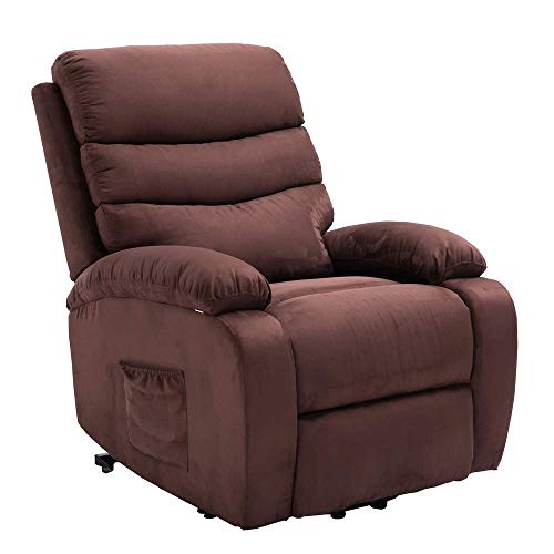 Homegear Microfiber Power Lift Electric Recliner Chair with Massage