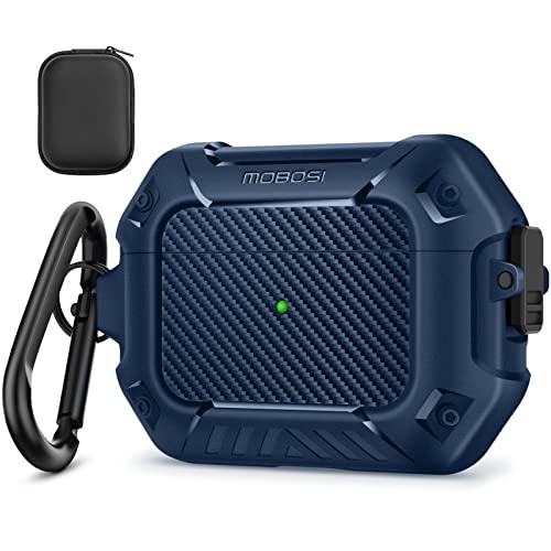 MOBOSI Compatible with AirPods Pro Case, Full-Body Protective