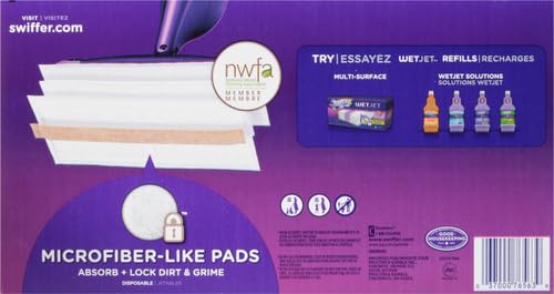 SWIFFER WETJET WOOD MOPPING PAD REFILL, 20 COUNT