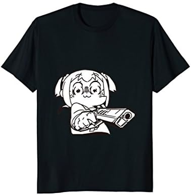 Pop Team Epic T-shirt Popuko Holding a gun