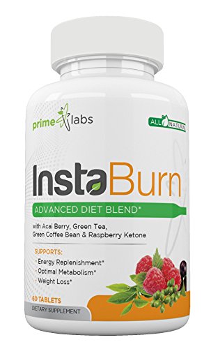 InstaBurn Fat Burner for Women and Men to Lose Weight Fast with with Acai Berry, Green Tea Extract, Raspberry Ketone, Green Coffee Extract, Mango Extract- 60 Caplets InstaBurn Fat Burner for Women and Men to Lose Weight Fast with with Acai Berry, Green Tea Extract, Raspberry Ketone, Green Coffee Extract, Mango Extract- 60 Caplets