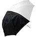 Westcott 2016 45-Inch Optical White Satin with Removable Black Cover Umbrella