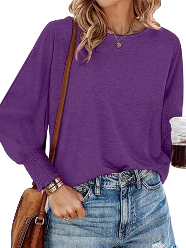 SUCOLAN WOMEN’S 2024 FASHION TOPS LONG SLEEVE T-SHIRTS...