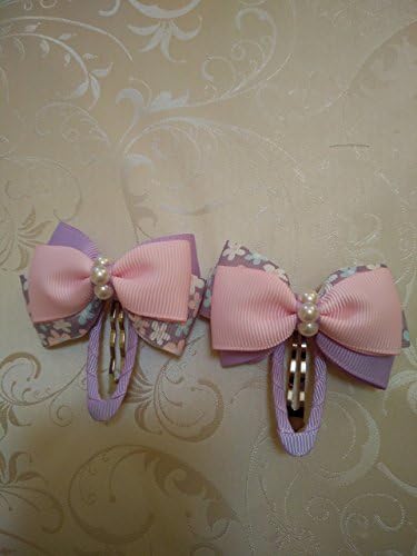 Purple and Pink Hair bows