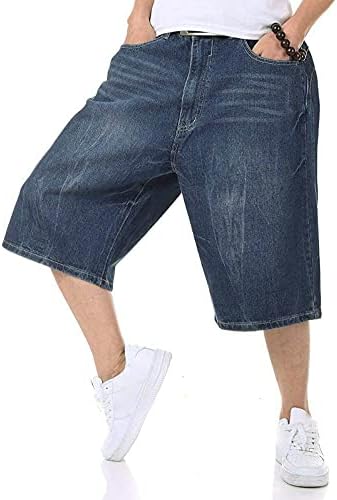 IDEALSANXUN Jorts Baggy Jean Shorts Men Casual Summer Loose Hip