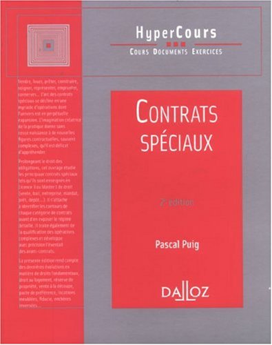 Contrats spéciaux