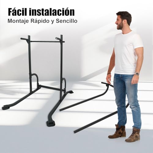 GOHOMKIC Barra de Dominadas, Gimnasio en Casa Estación de Dominadas | Estación Multifuncional de Entrenamiento de Fuerza en Casa, Estación de Dominadas