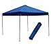 Abba Patio 10 x 10 Ft Outdoor Pop up Portable Folding Canopy Instant Shelter with Roller Bag, Blue