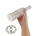Accmor 6 PCS Wine Bottle Lights, 6 LEDs Sticker Coaster Discs Lights for Wine Liquor Bottle Clear Glass Decoration for Halloween Party, Wedding, Bar, Christmas(UL Certified, Cool White)