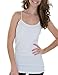 4 Pack Caramel Cantina Juniors Long Length Basic Cami (Large, Black/Charcoal/Mhg/Hg)