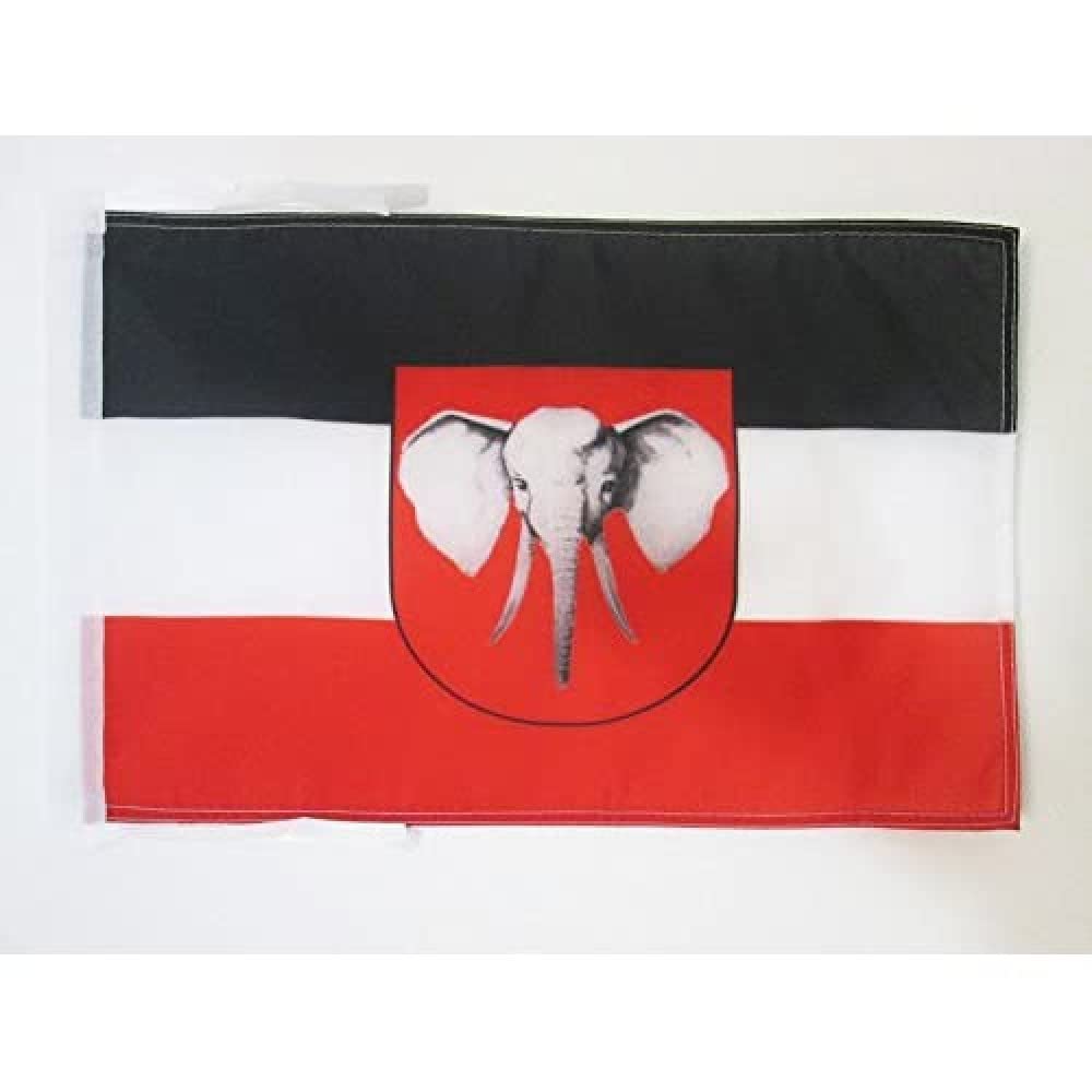 AZ FLAG - German East Africa 1885-1919 Flag - 18'' x 12'' - 100% Polyester German Empire Small Banner with Two Cords - Fade Resistant - Vivid Colors - 18x12 in - 45x30 Cm — image 1