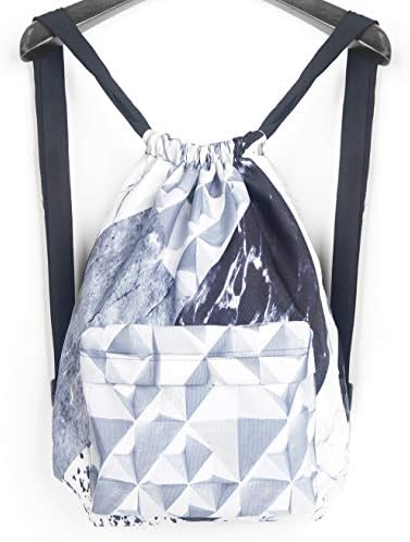 Drawstring Backpack Foldable Cinch Sack Basic Sackpack Gym Tote Dance Bag for Swimming Shopping Sports Women Men