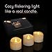 LED Candles Flickering Battery Operated Tea Lights LED Tea Lights Candles Tea Candles Battery Tea Lights Pack of 12 Electric Fake Candle Warm White Battery Operated Candles LED lights Battery Candle