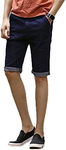 fdsf1441 Fashion Men's Stretch Jeans Shorts Black Blue Denim Jeans Short for Men Summer Size 32 33 34 36