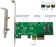 Ableconn PEXM2-SSD M.2 NGFF PCIe SSD to PCI Express 3.0 x4 Host Adapter Card - Support M.2 PCIe (NVMe or AHCI) Type 2280, 2260, 2242