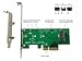 Ableconn PEXM2-SSD PCIe M.2 Adapter - Supports NVMe/AHCI M.2 SSDs (2280, 2260, 2242) - PCIe 4.0/3.0 Compatible