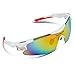 RIVBOS Rb0802 POLARIZED Sports Sunglasses with 5 Set Interchangeable Lens
