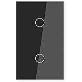LOUYSGEN Light Switch No Neutral Wire,Single Live Wire Light Switch No WiFi,Tempered Glass Panel,Total Power Maximum 1000W,FC