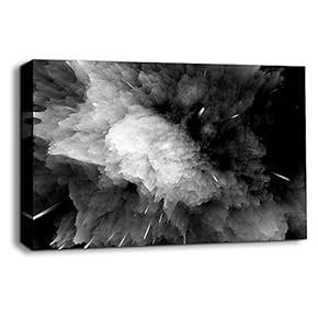 Black and White Energy Wave Pictures Home Wall...
