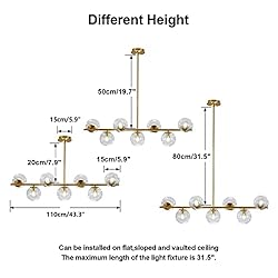 KCO Lighting 7-Light Clear Glass Globe Sputnik