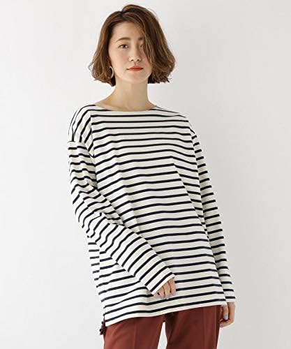 Amazon ベース ステーション カットソー ボートネック ボーダー 長袖 Tシャツ レディース アイボリー 104 99 Free Tシャツ カットソー 通販