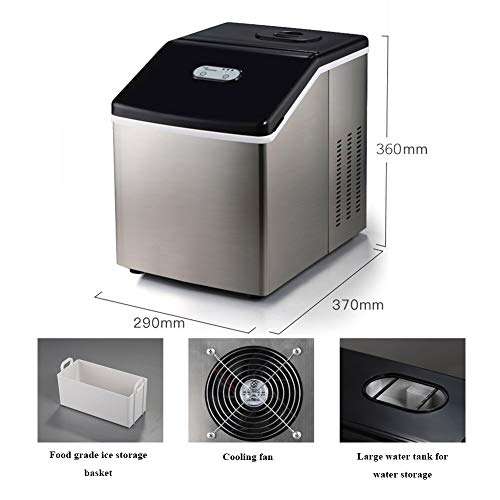 FRIDGE Eiswürfelmaschine Eiswürfelbereiter 30kg Eiswürfel 24h Eismaschine 12Minuten Produktionszeit Mit 2.5L Wassertank… – Bild 8