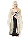 MissShorthair Women's Sparkle Shawls and Wraps for Party Dresses,Metallic Ivory Gold