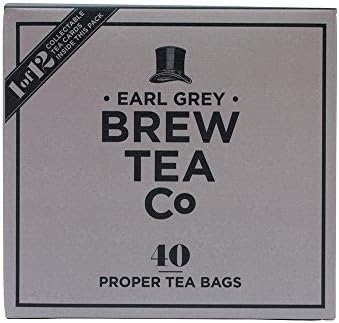 Brew Tea Co Earl Grey Proper Tea Bags, Pack of 2, 80 Tea Bags