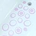 Adhesive Oval Bath Treads - Purple