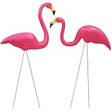 Yaheetech Large Retro Yard Pink Flamingos Novelty Yard Lawn Art Garden Party Ornaments, 2-Pack