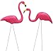 Yaheetech Large Retro Yard Pink Flamingos Novelty Yard Lawn Art Garden Party Ornaments, 2-Pack